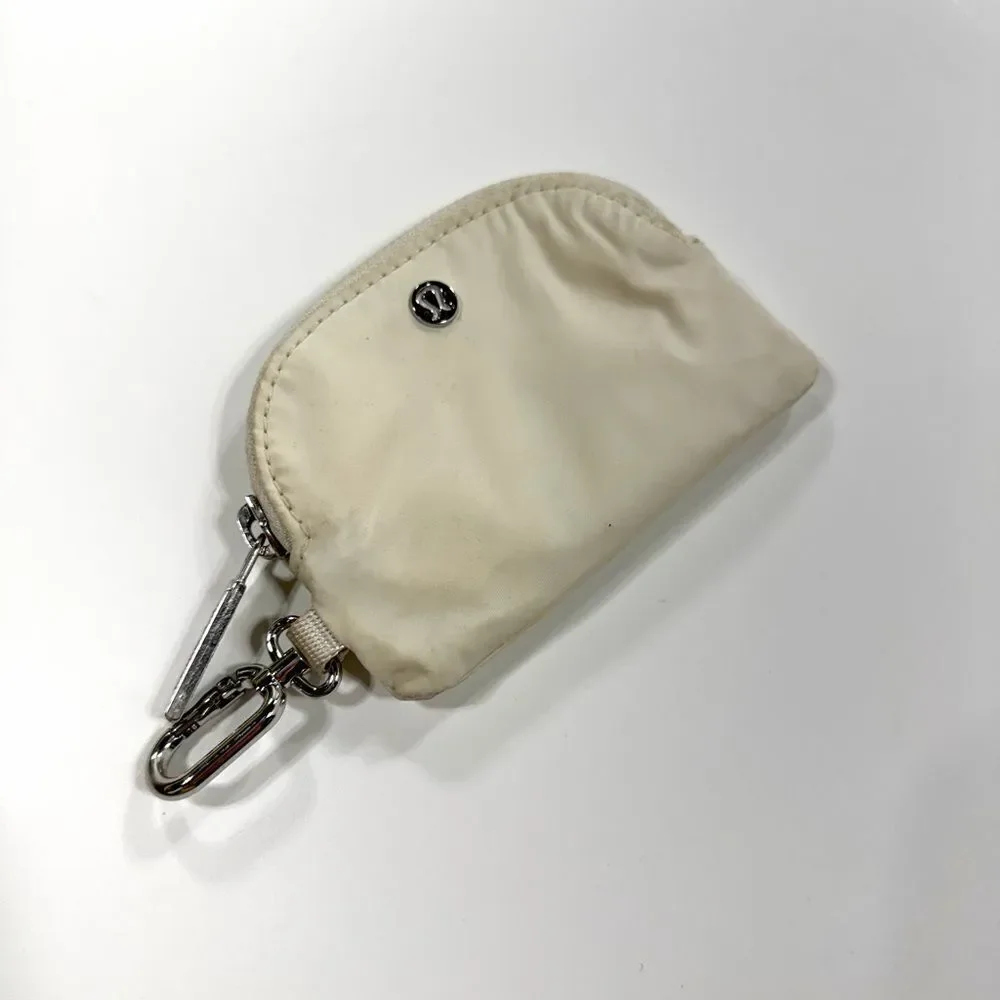 Lululemon Cream Coin Pouch